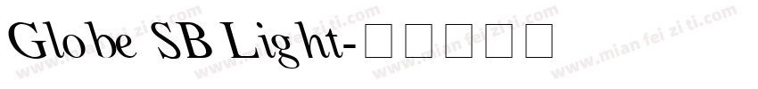 Globe SB Light字体转换